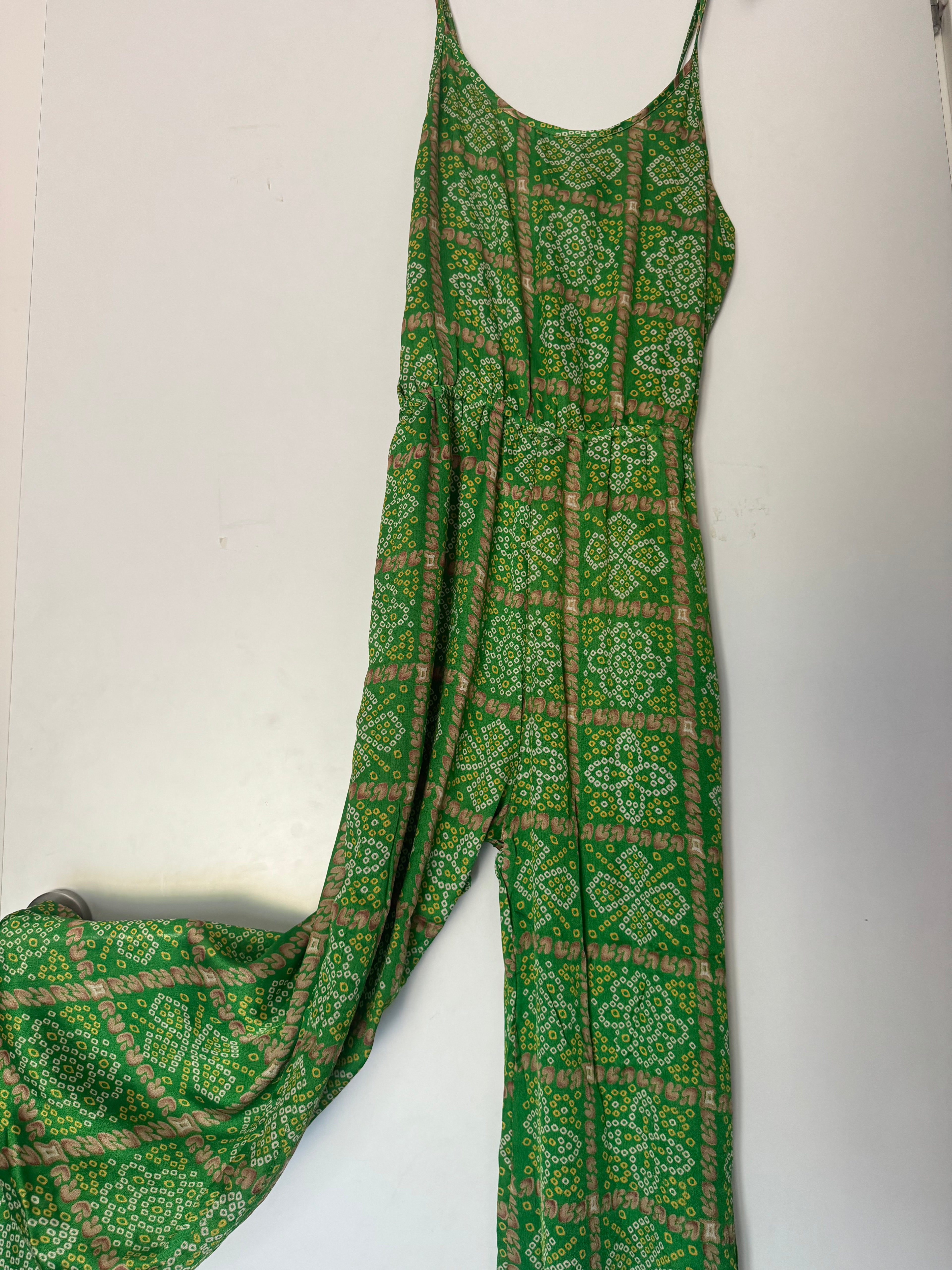 Jumpsuit lungo Tulasi a canottiera e pantalone in seta indiana - Colori a sorpresa Namastemood