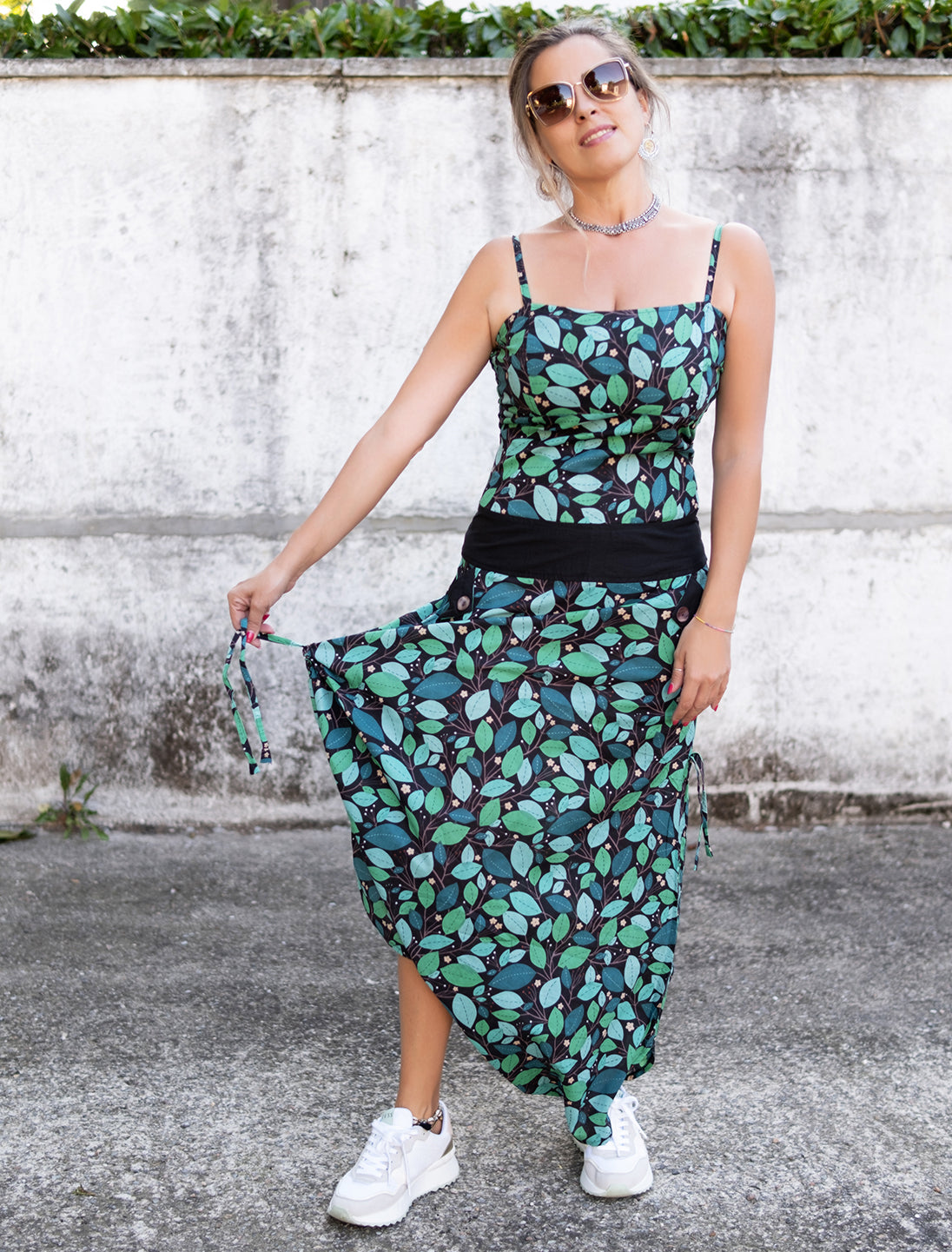 Jumpsuit skirt online top