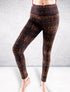 Pantaloni leggings donna eleganti e modellanti - Celtico marrone oro Namastemood