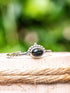 Anello Argento regolabile Onice nero ovale Namastemood