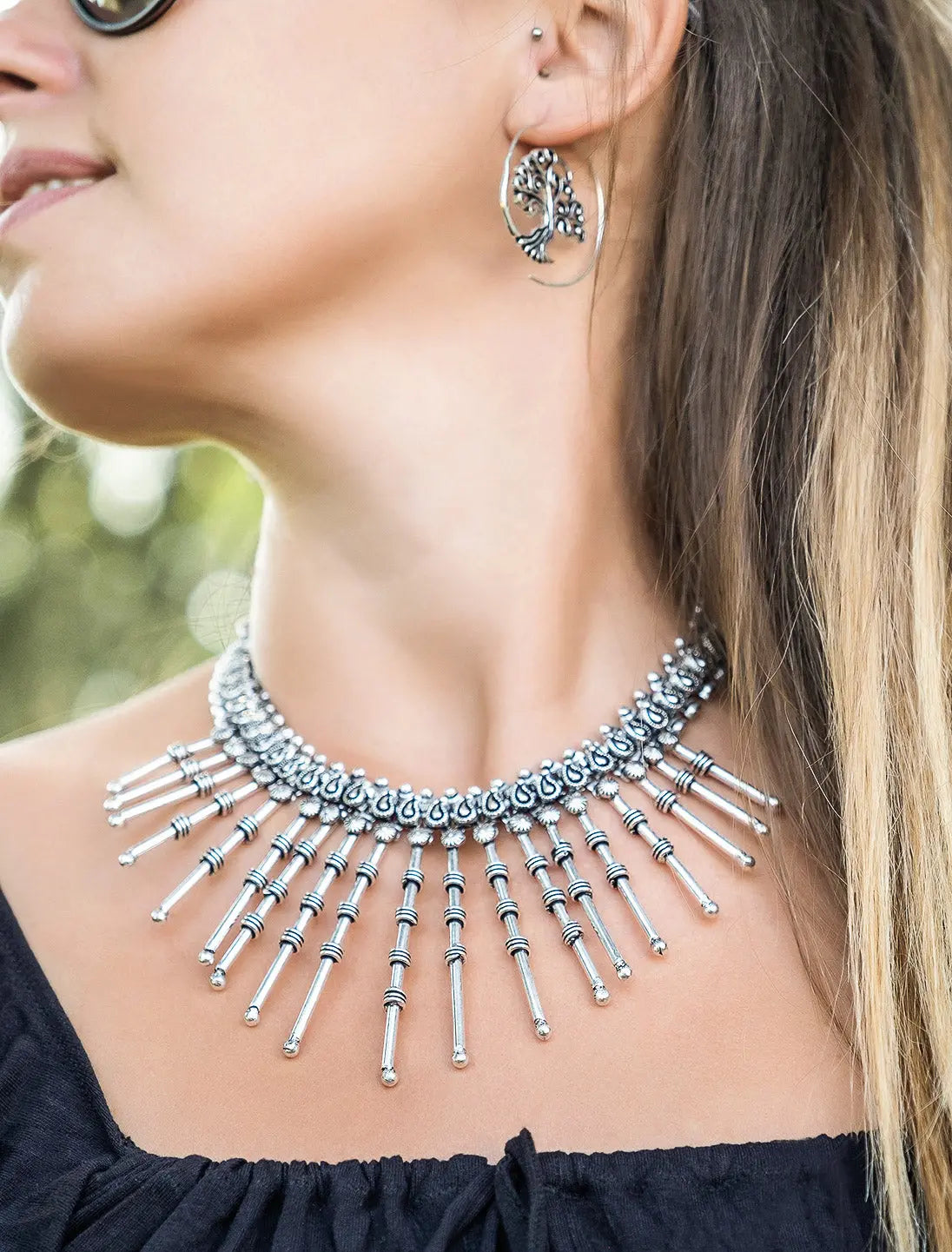 Ever rebellious silver on sale necklace