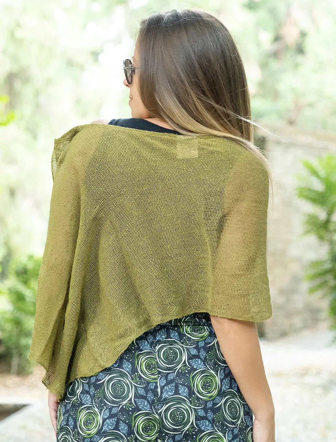 Coprispalle bolero elegante Swati - Verde Lime Namastemood