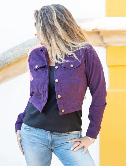 Giacca corta donna Jeevika - Viola Namastemood