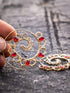 Orecchini dorati a spirale con petali in Quarzo Rosso Namastemood